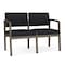 Lesro Lenox 2 Seat Tandem Seating W/ No Center Arm, 43.5 in W 24.5 in L 32 in H LS2101 - alternate 1